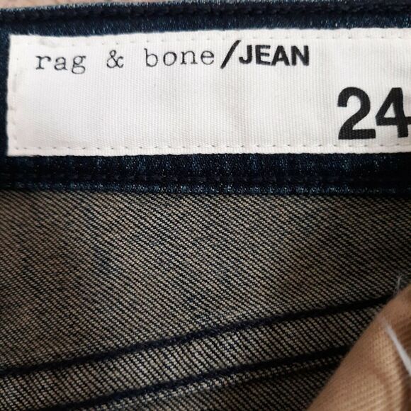 Rag and Bone Jeans Women's Size 24 Skinny Stretch Stylish unhemmed raw edge - Picture 3 of 7